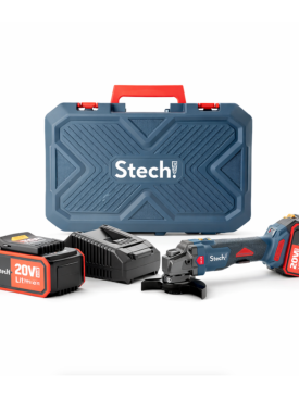 STECHEND S*44-2  4AH 20V Akülü Avuç Taşlama 125 MM.(çantalı)