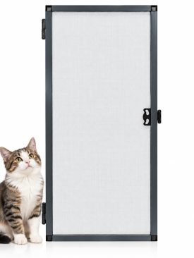 Menteşeli Pencere Sinekliği Kedi Tülü ANTRASİT GRİ (EN= 0-70 CM. BOY= 0-130 CM.) İstenilen Ölçüde
