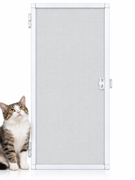 Menteşeli Pencere Sinekliği Kedi Tülü BEYAZ (EN= 0-70 CM. BOY= 0-130 CM.) İstenilen Ölçüde
